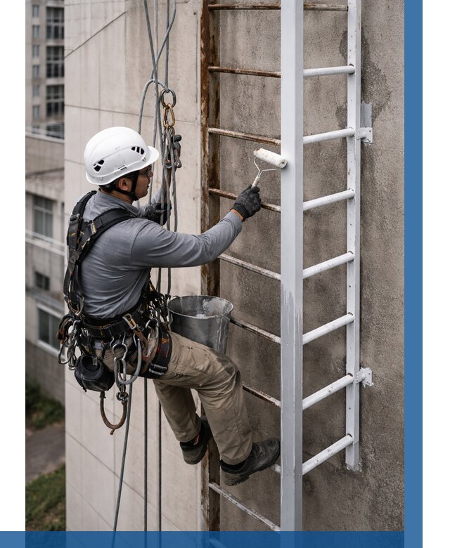 Покраска пожарных лестниц в Йошкаре-Ола от 4602 р. | ВЫСОТНИК-Шкр