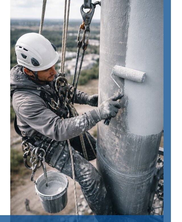 Покраска мачт связи под ключ в Йошкаре-Ола от 869 р. | ВЫСОТНИК-Шкр