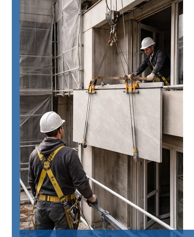 Подъем керамогранита на этаж в Йошкаре-Ола грузчиками и техникой