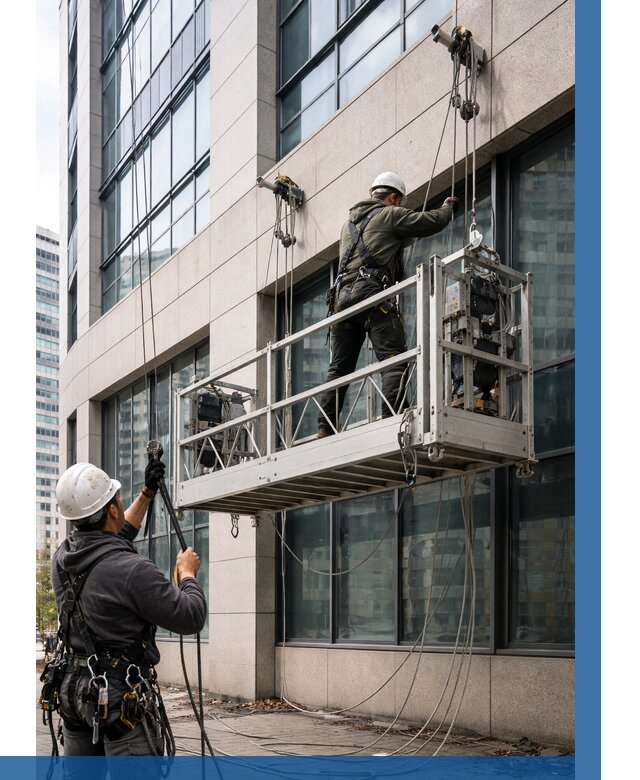 Монтаж и подъем фасадной люльки в Йошкаре-Ола от 12271 р. | ВЫСОТНИК-Шкр