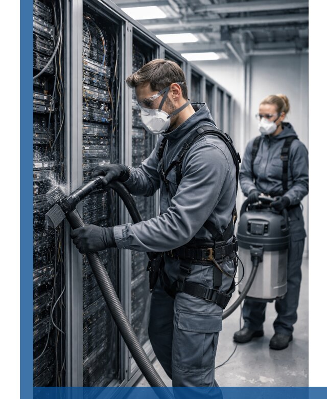 Обеспыливание серверной комнаты в Йошкаре-Ола, профессиональная очистка