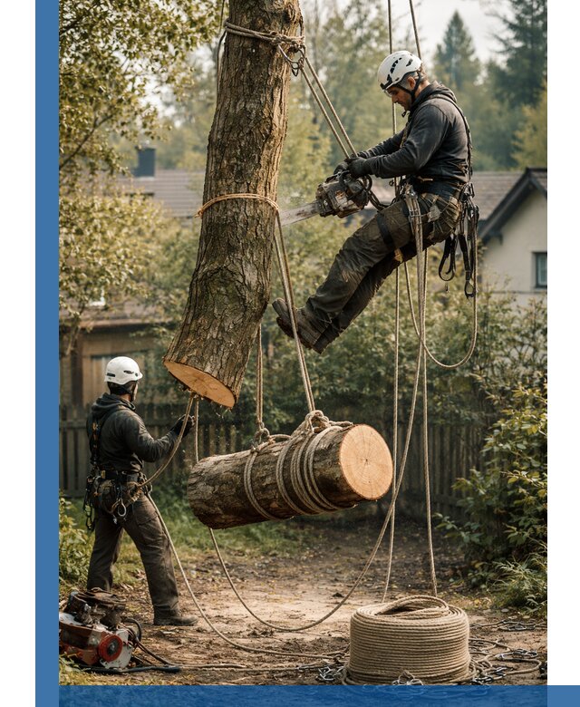 Валка деревьев частями в Йошкаре-Ола, безопасно и аккуратно