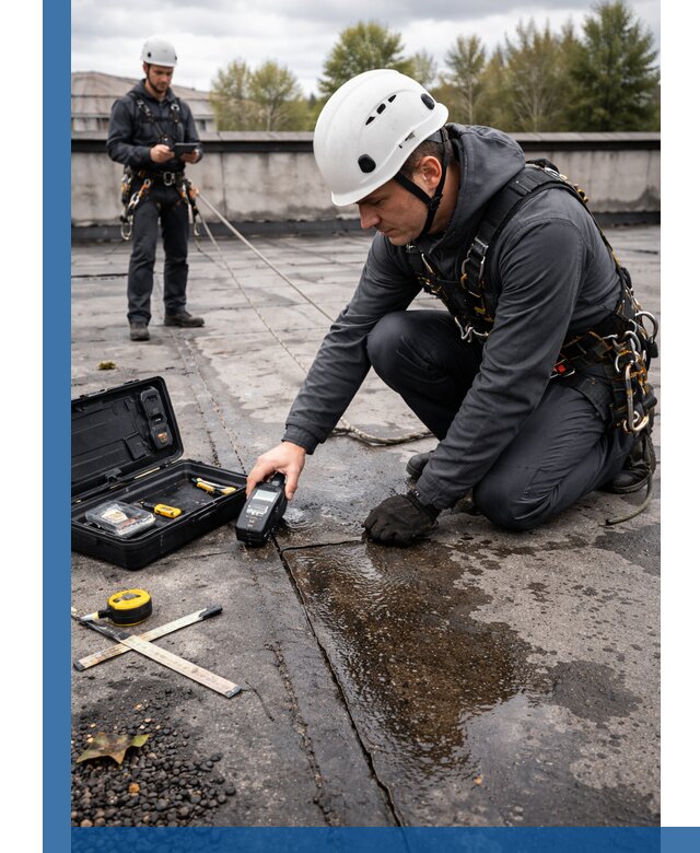 Обследование кровли на протечки и выявление дефектов в Йошкаре-Ола