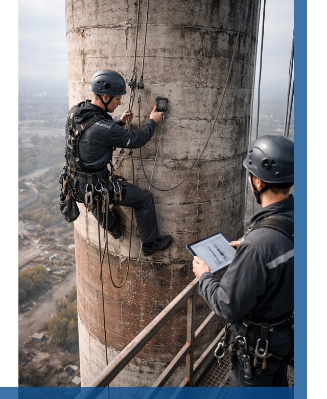 Обследование дымовой трубы в Йошкаре-Ола от 8181 р. | ВЫСОТНИК-Шкр