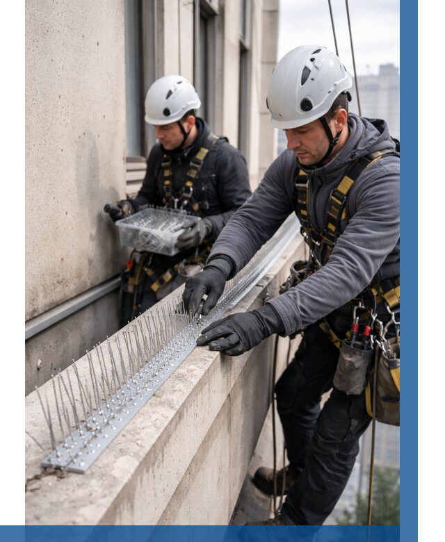 Установка шипов от птиц в Йошкаре-Ола от 869 р. | ВЫСОТНИК-Шкр